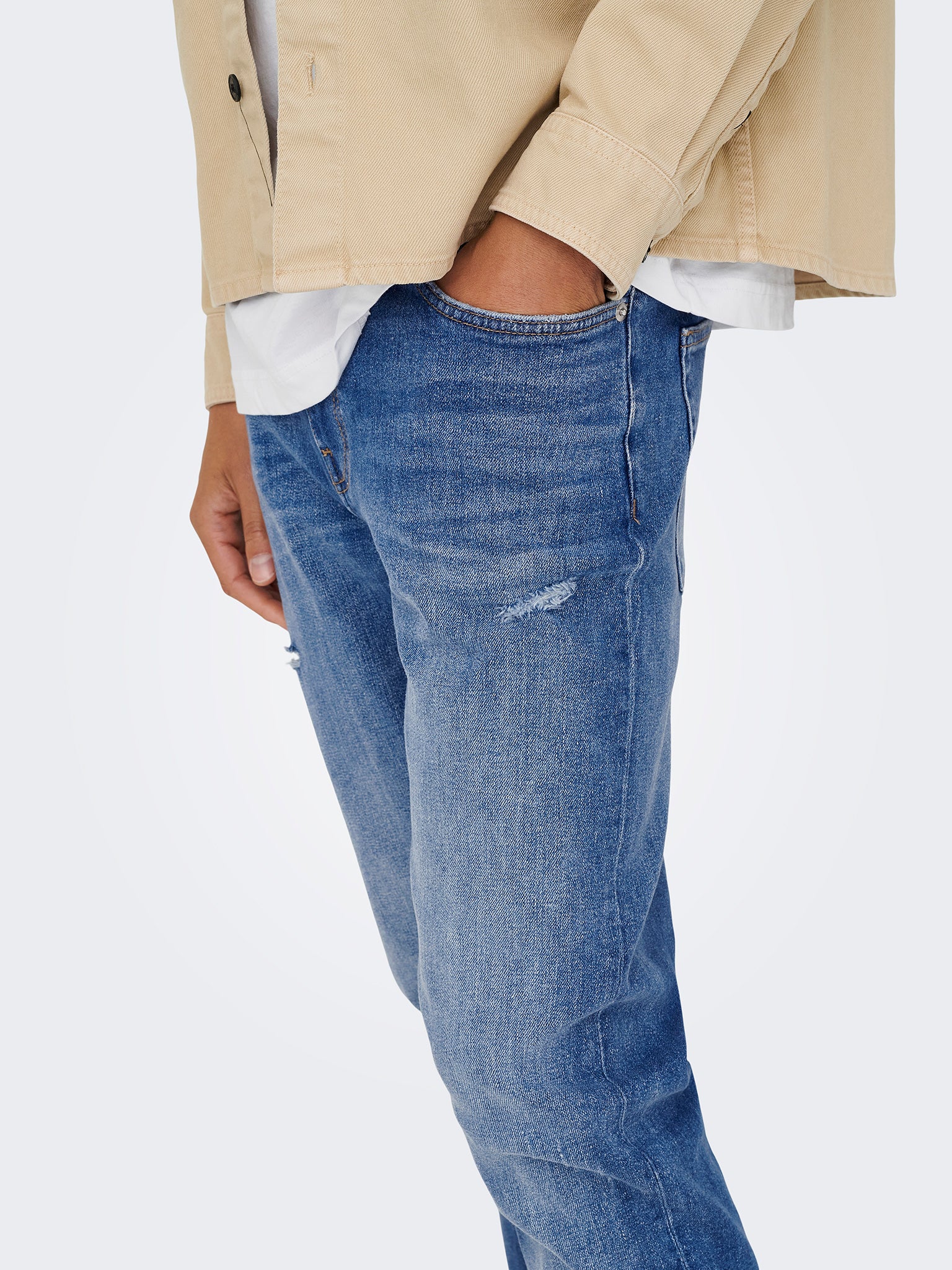 Ανδρικό παντελόνι τζιν medium blue ONSWEFT REGULAR 4384 EY BOX JEANS 22034384 | 22034384