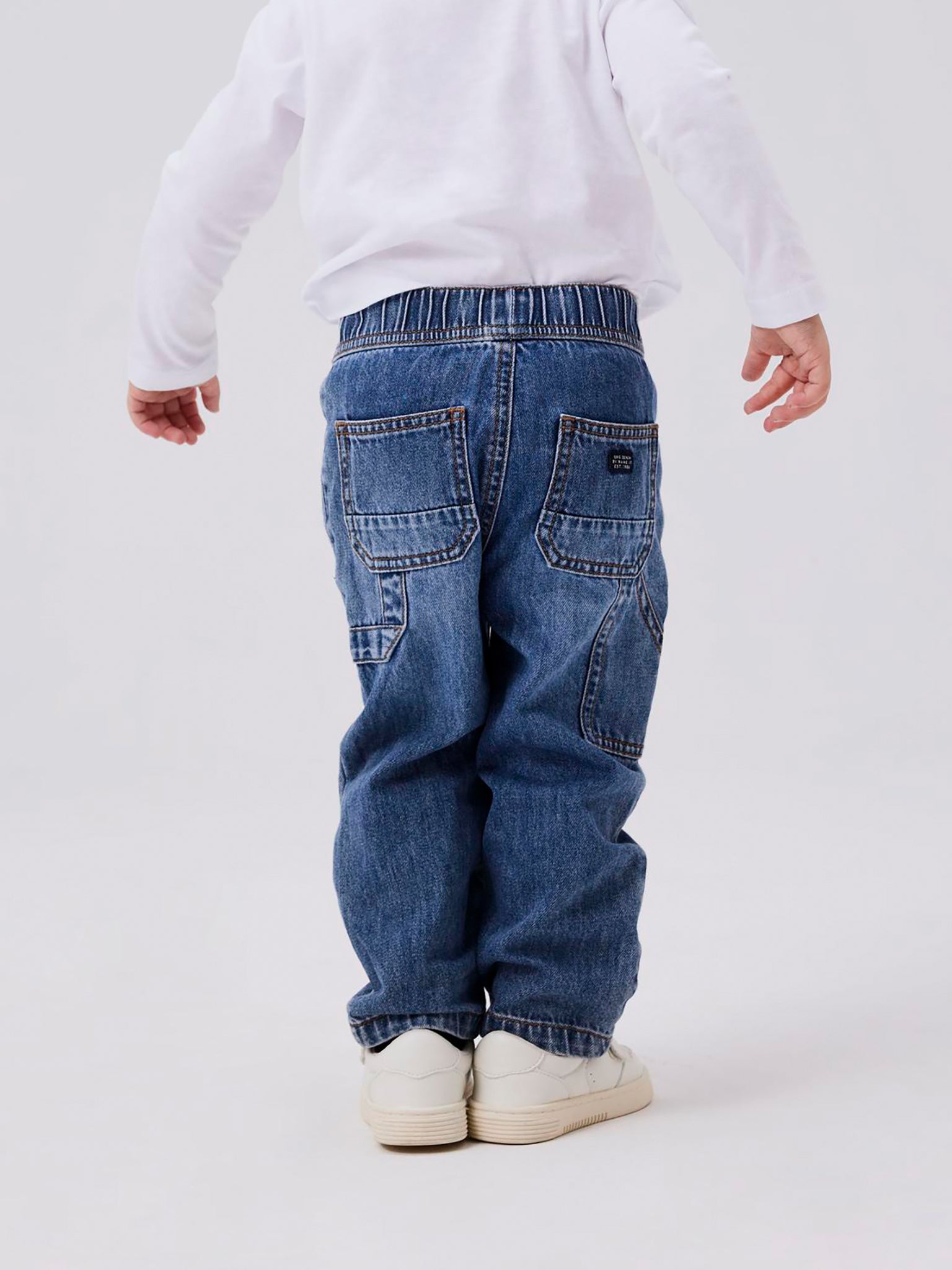 Παιδικό παντελόντι τζιν Dark Blue NMMRYAN JOG JEANS 9900-BY NOOS 13230818 | 13230818