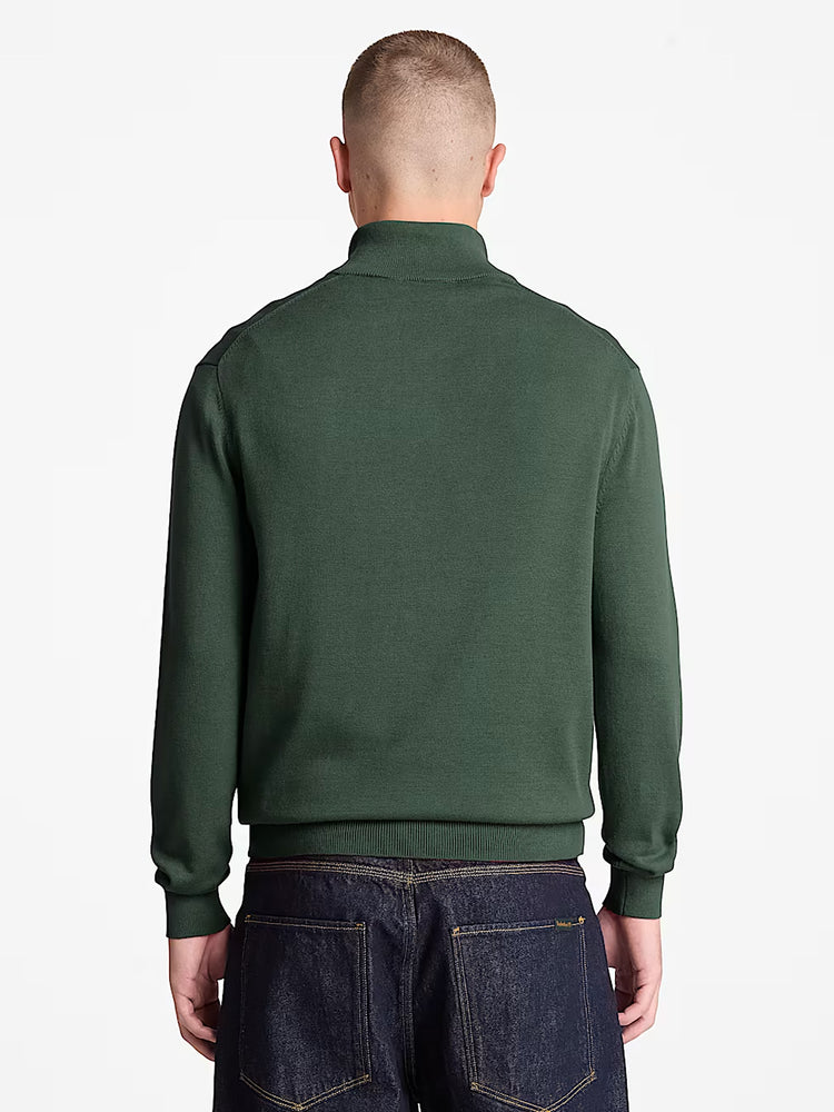 Ανδρική μπλούζα πλεκτή Williams River Cotton Quarter-Zip Jumper for Men in Dark Green TBC0YHAY398 | TBC0YHAY398