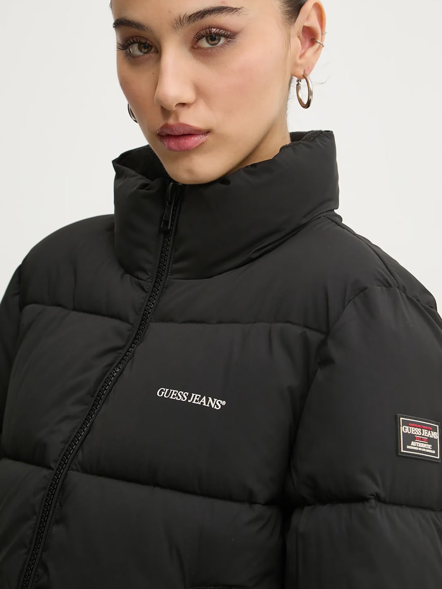 Γυναικείο μπουφάν puffer cropped W4BL20WGII2JBLK | W4BL20WGII2JBLK