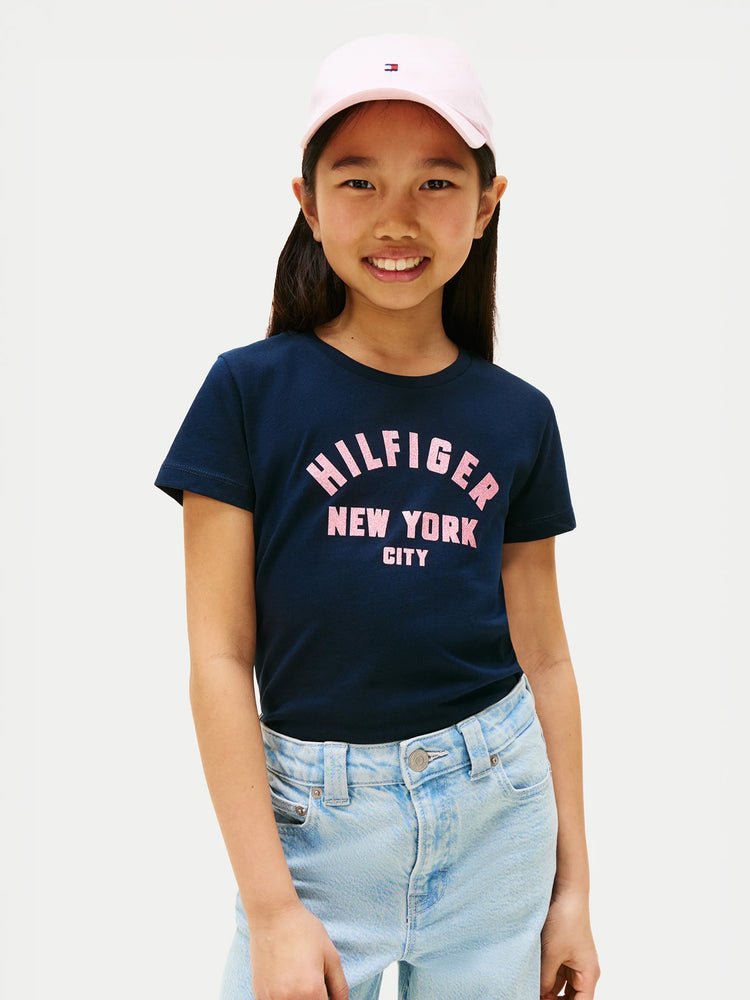 Παιδική μπλούζα μακό HILFIGER GRAPHIC T-SHIRT KG0KG08813C1G | KG0KG08813C1G