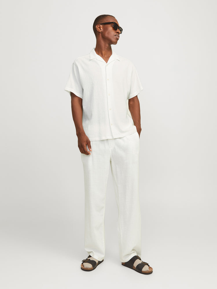 Ανδρικό πουκάμισο γκοφρέ JORLUKE CRINKLE RESORT SHIRT 12255781 | 12255781