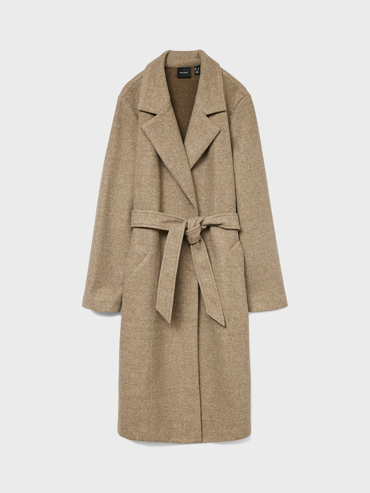 Γυναικείο παλτό μακρύ cub melange VMFORTUNEAYA LONG COAT GA NOOS 10278330 | 10278330