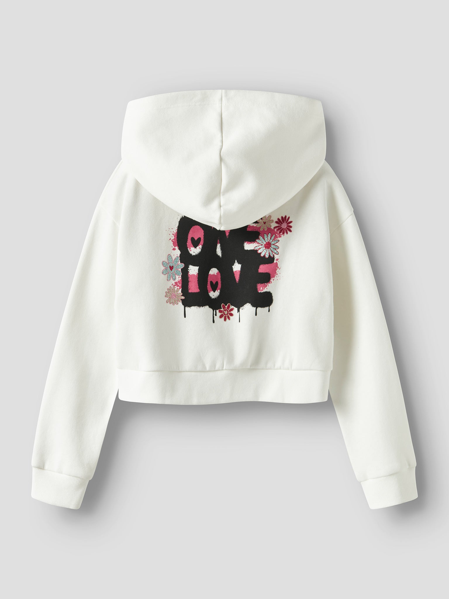 Εφηβική μπλούζα crop NKFKORY LS CROP BOXY SWE WH BRU PS NOOS 13245156 | 13245156