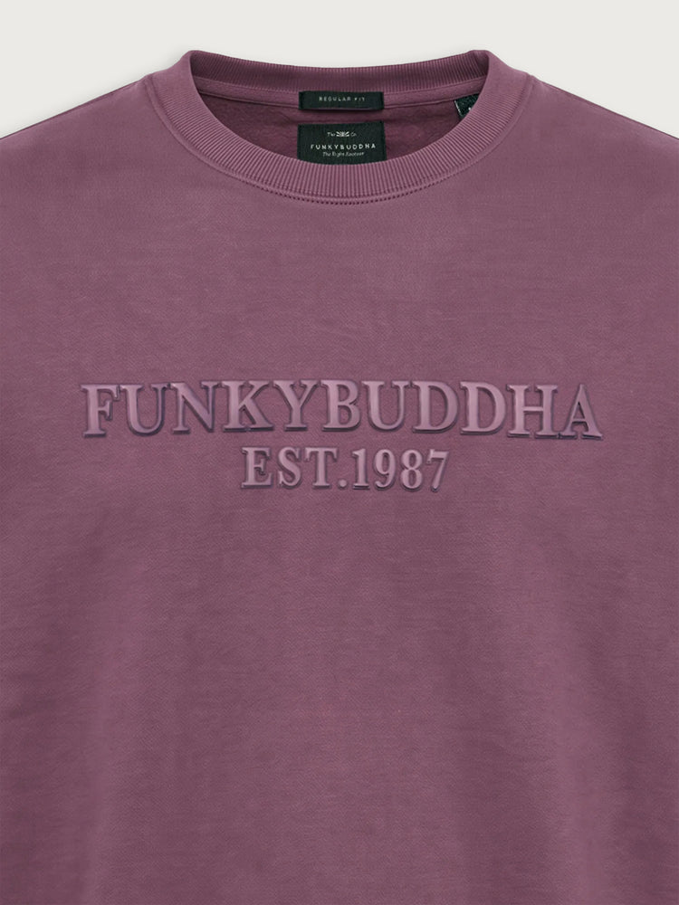 Ανδρική μπλούζα φούτερ Shadow mauve FBM014-004-06 | FBM014-004-06