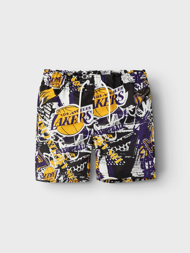 Εφηβικό μαγιό βερμούδα Lakers NKMMAXTON NBA SWIMSHORTS 13226913 | 13226913