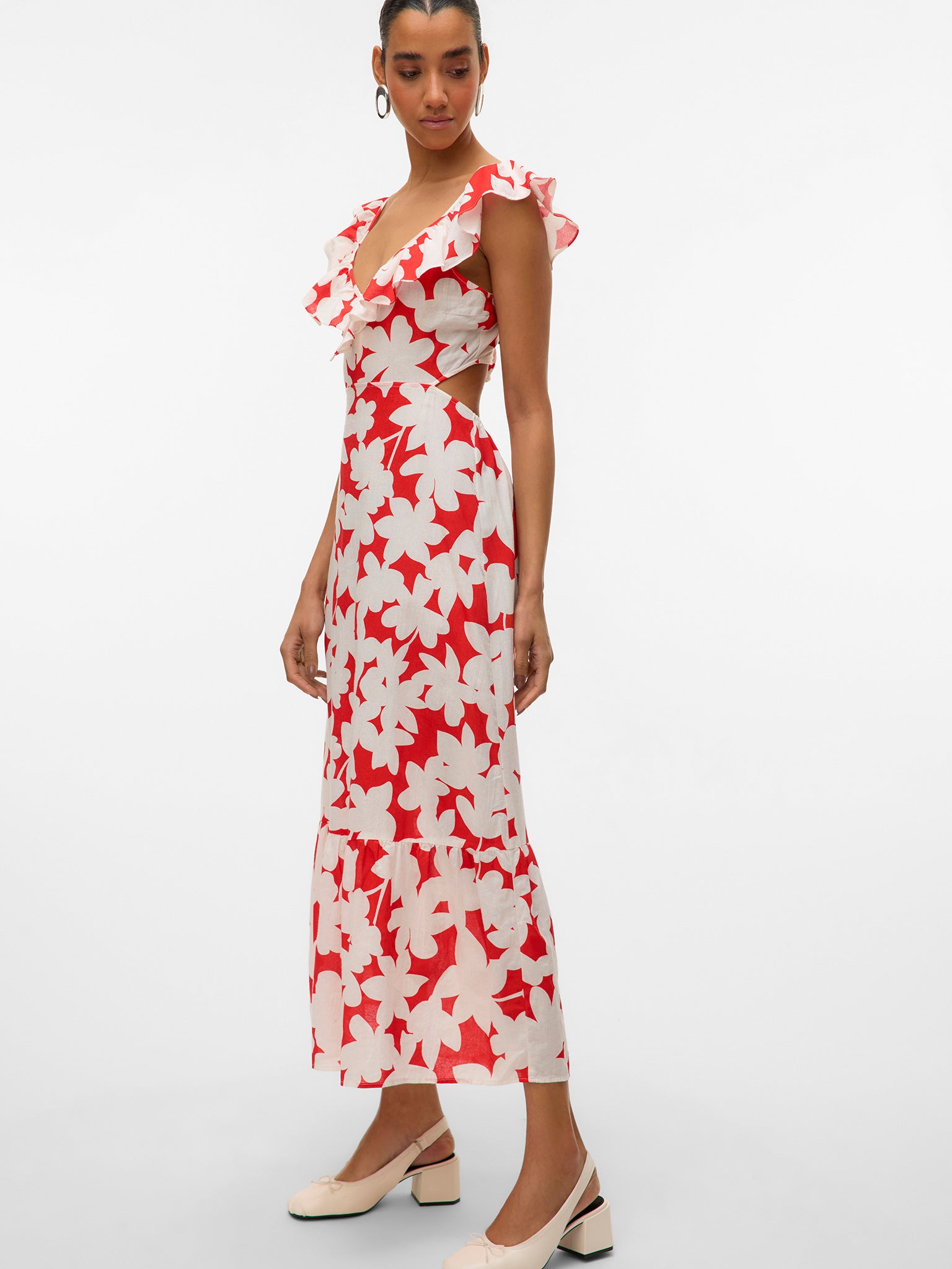 Γυναικείο φόρεμα δίχρωμο VMDICTHE S/L ANKLE DETAIL DRESS WVN 10323628 | 10323628