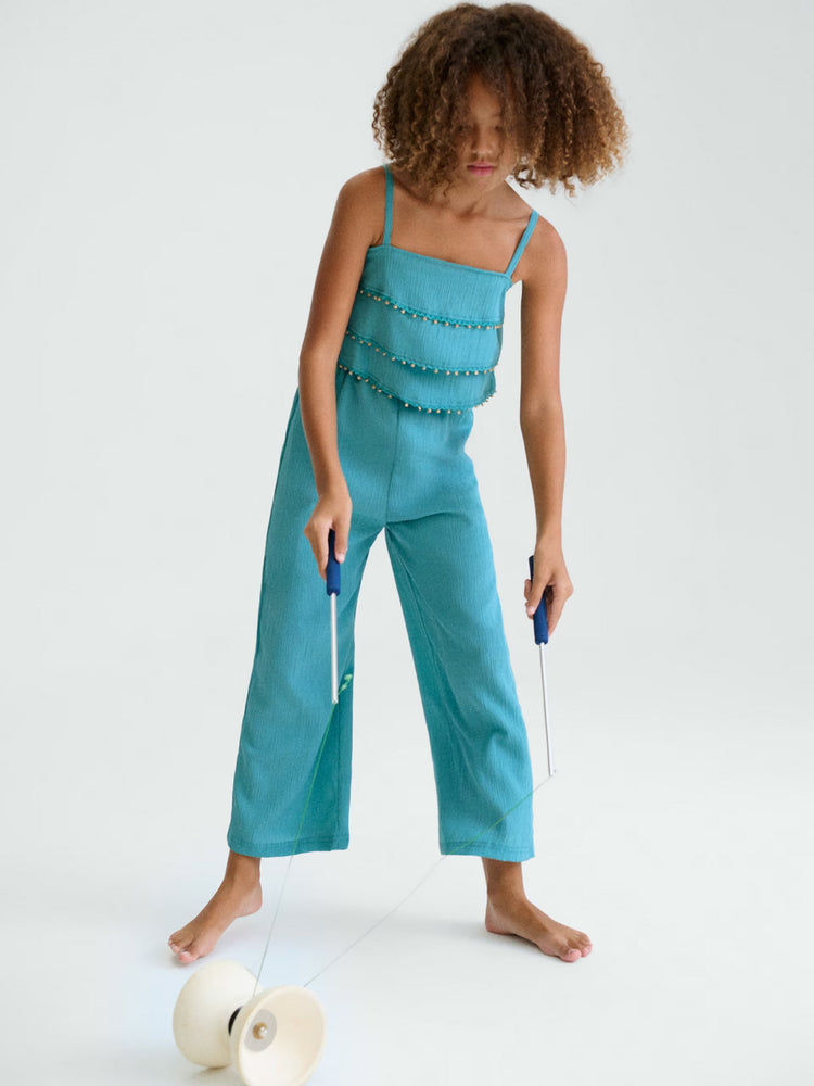 Εφηβική ολόσωμη φόρμα με βολάν | 26-06873-079