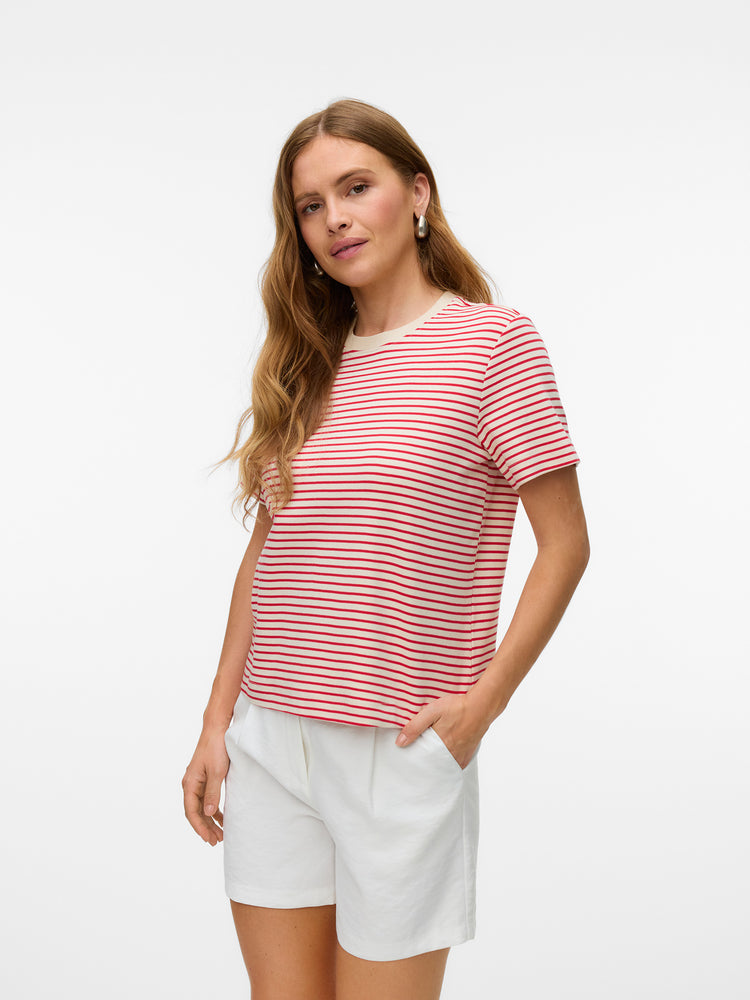 Γυναικείο t-shirt ριγέ AWJADA NAIMA SS O-NECK T-SHIRT NOOS 10304587 | 10304587
