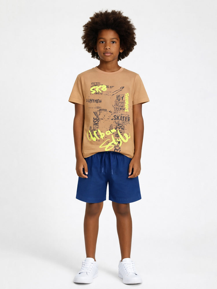 Εφηβικό σύνολο με βερμούδα | 13-226016-0