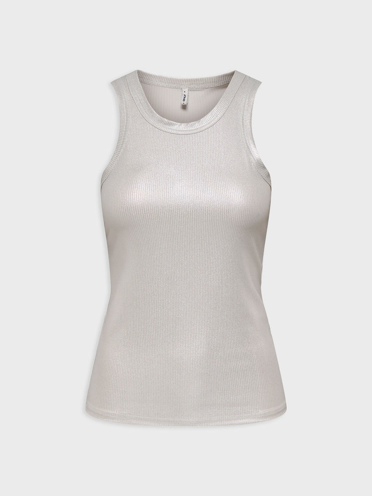 Γυναικεία μπλούζα μεταλιζέ ONLSOL LIFE S/L GLITTER RIB TOP JRS 15325270 | 15325270