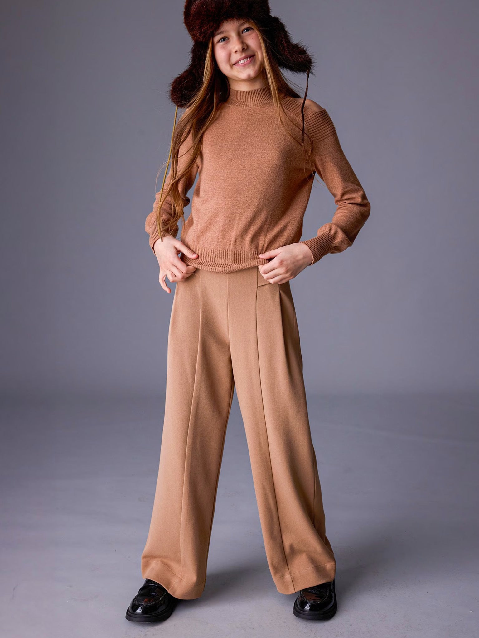 Εφηβικό παντελόνι wide fit 15-07572-071 | 15-07572-071