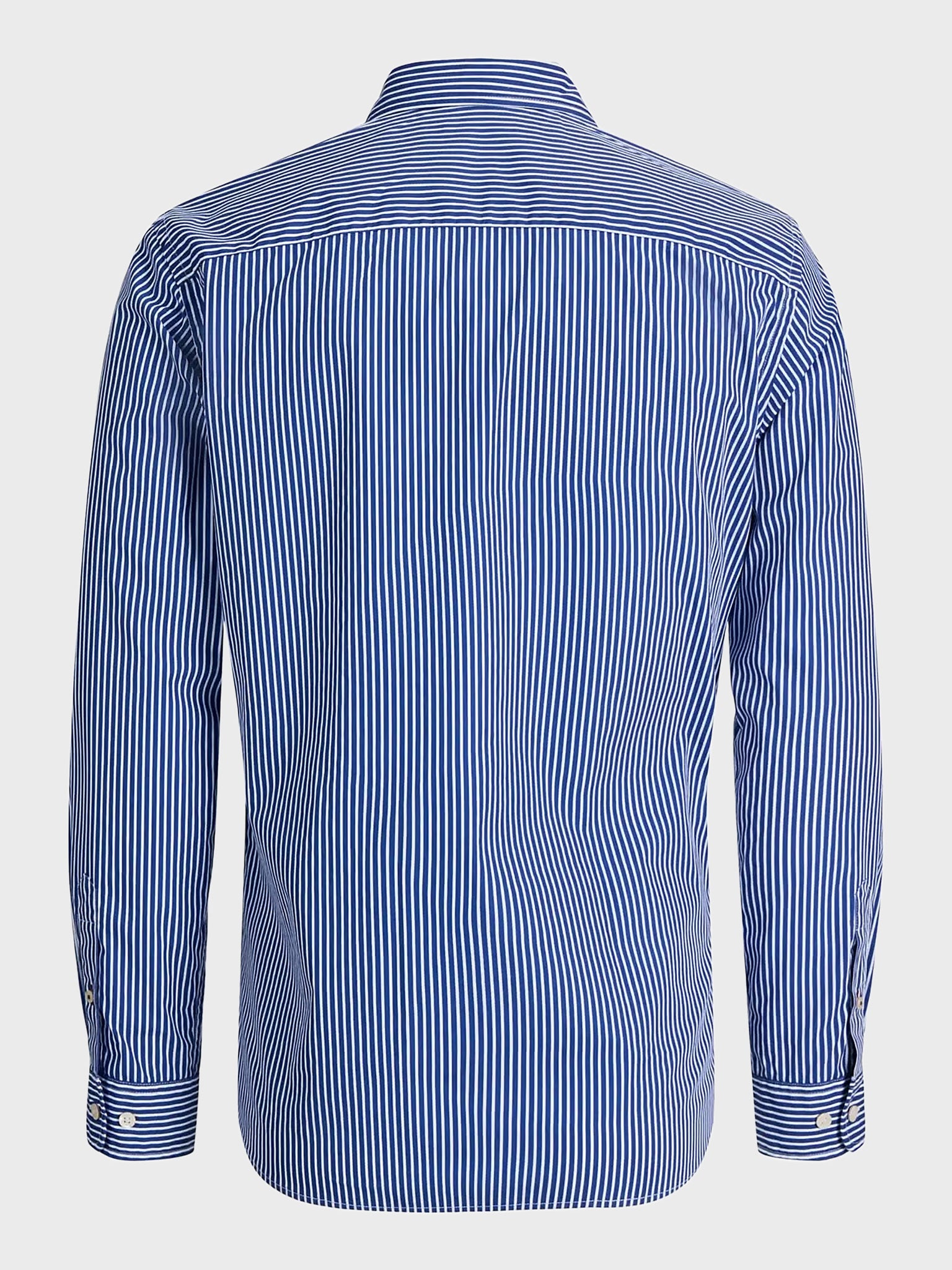 Ανδρικό πουκάμισο ριγέ JJMATHEO DETAIL PRINT SHIRT LS 12289342 | 12289342