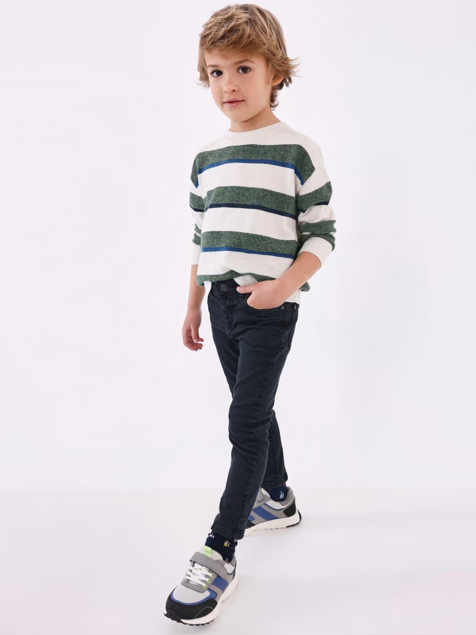 Παιδικό παντελόνι καπαρντινέ skinny fit 13-04524-026 | 13-04524-026