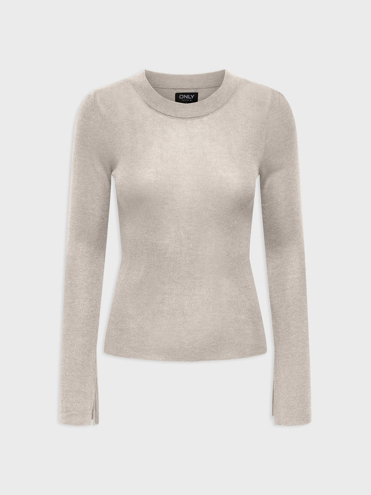 Γυναικεία μπλούζα ψιλή πλέξη ONLTARA LS RIB O-NECK CC KNT 15350696 | 15350696