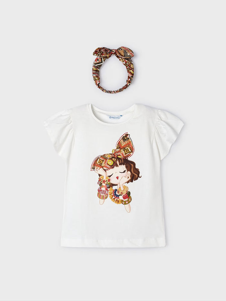 Παιδική μπλούζα με κορδέλα Better Cotton 24-03089-042 | 24-03089-042