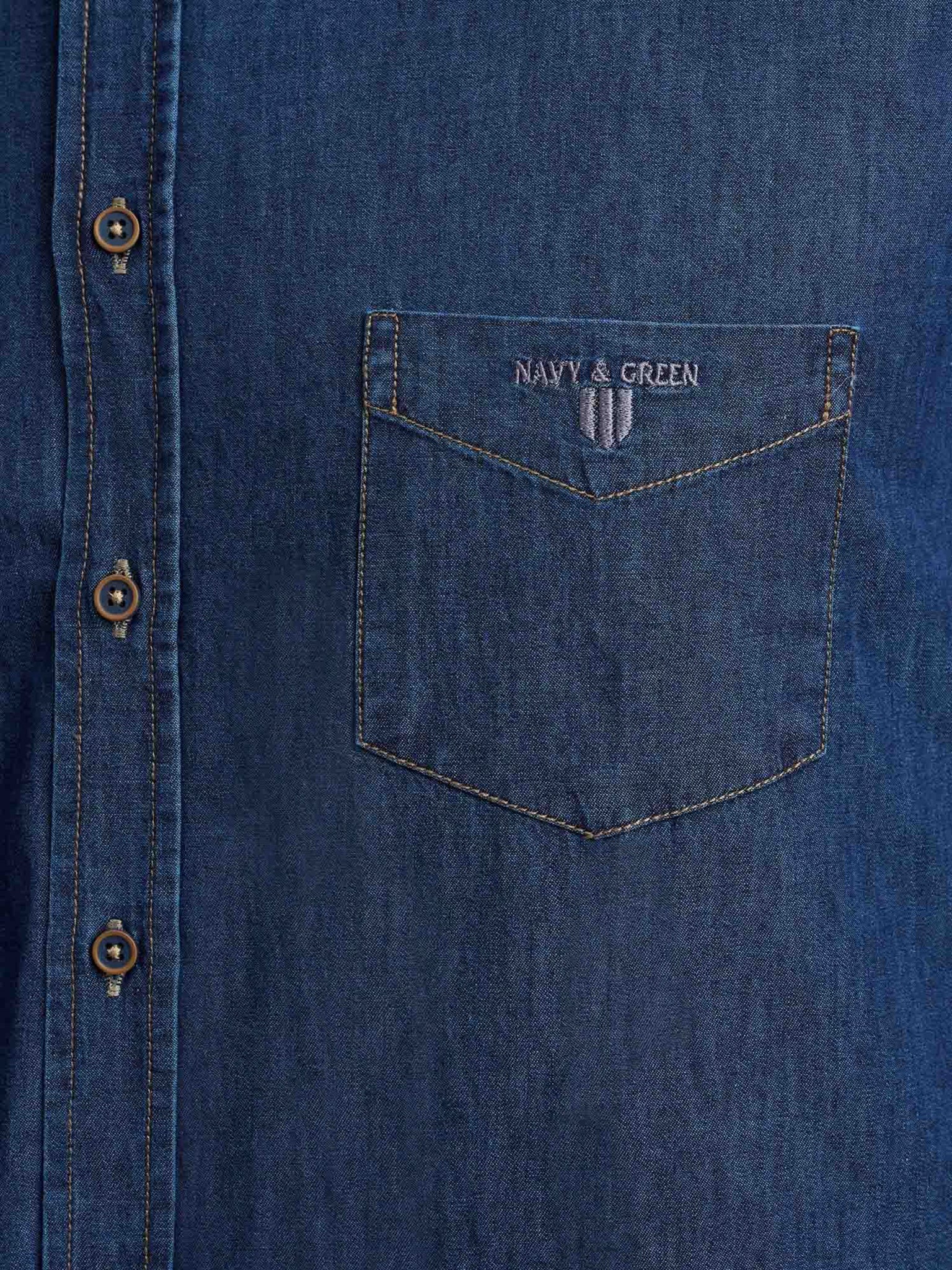 Ανδρικό πουκάμισο τζιν 24NG.SD97/1B.2 | 24NG.SD97/1B.2