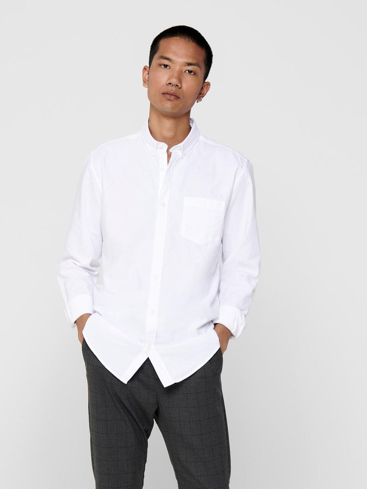 Ανδρικό πουκάμισο ONSALVARO SLIM LS OXFORD SHIRT 22006479 | 22006479