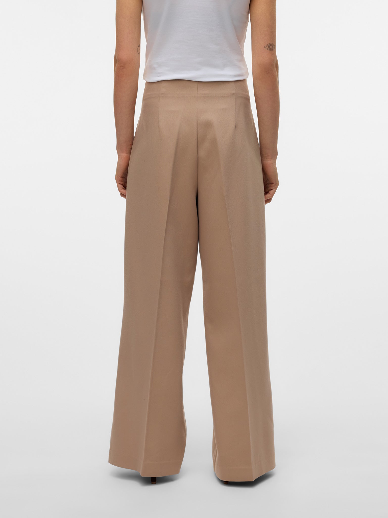 Γυναικείο παντελόνι VMELMA HW FLARED GOLD BUTTON PANT 10322631 | 10322631