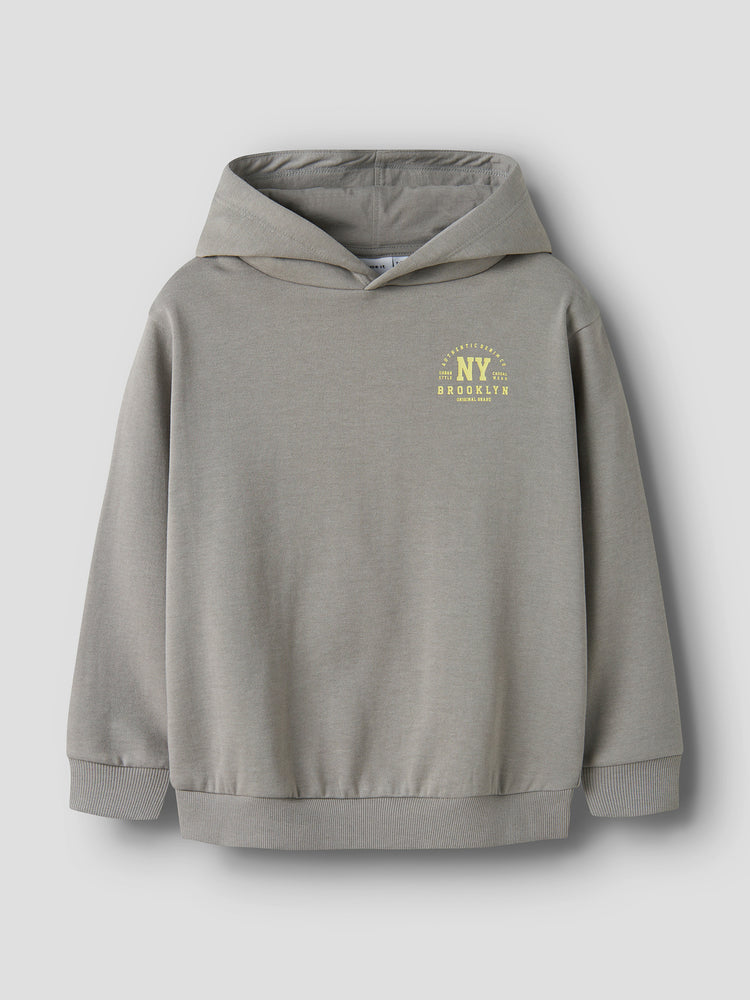 Εφηβική μπλούζα φούτερ NKMOLAF LS NREG SWE WH BRU 13244949 | 13244949