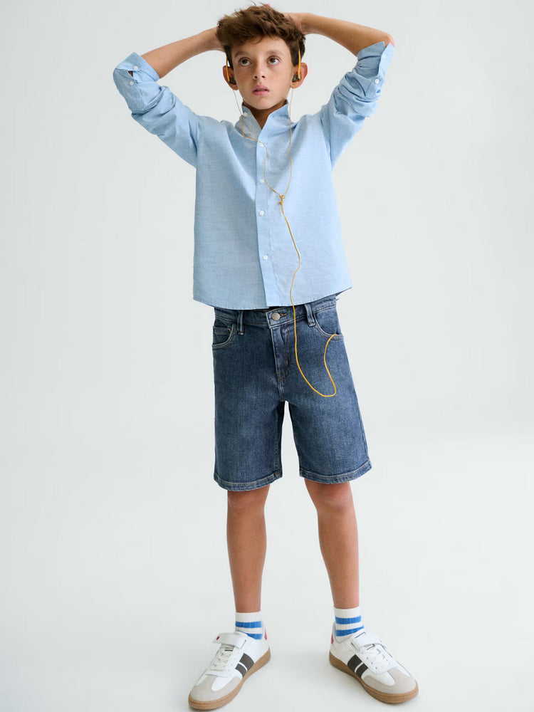 Εφηβική βερμούδα τζιν | 26-00252-032