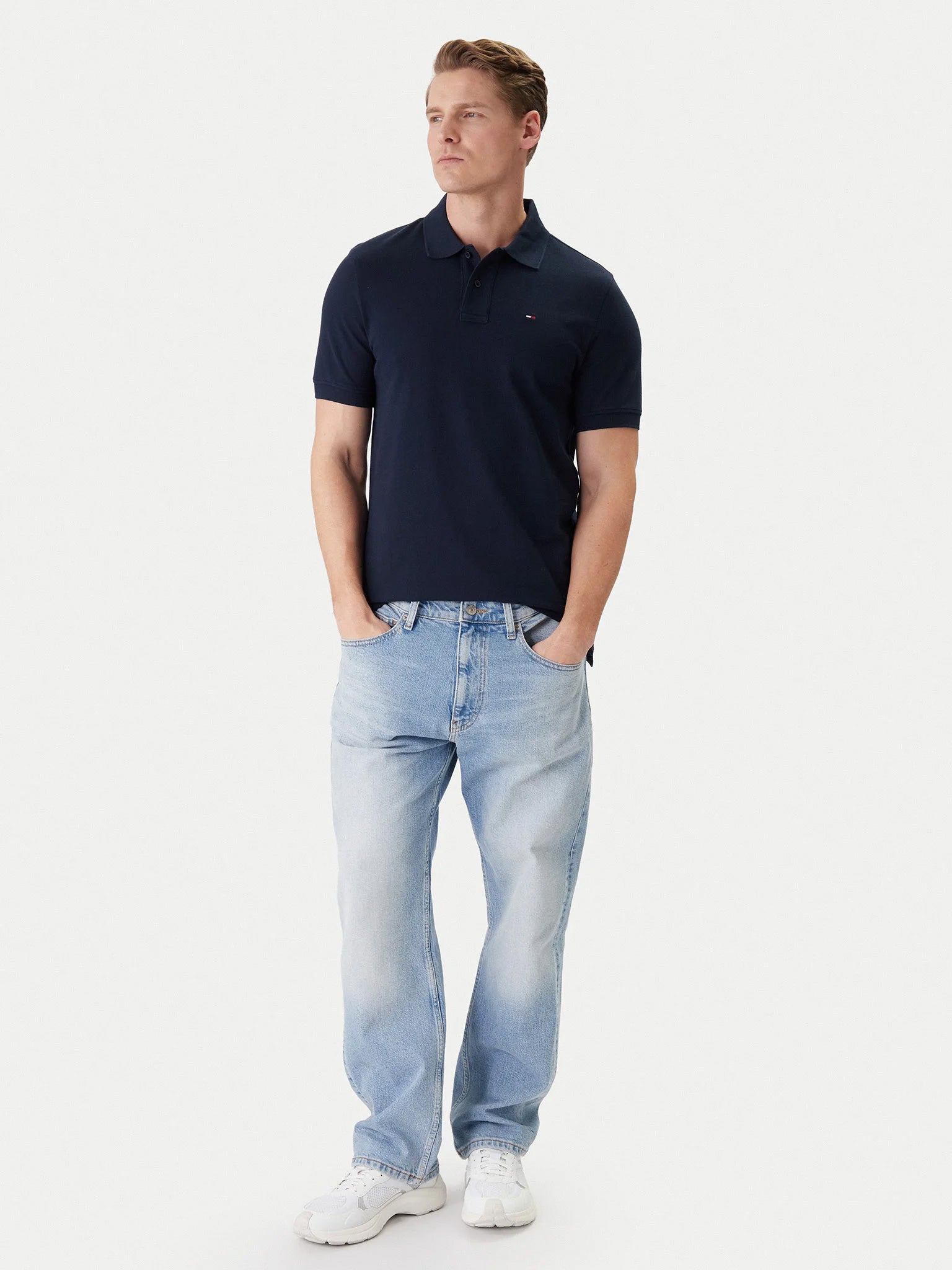 Ανδρικό polo TJM REG ESS POLO EXT DM0DM22711C1G | DM0DM22711C1G