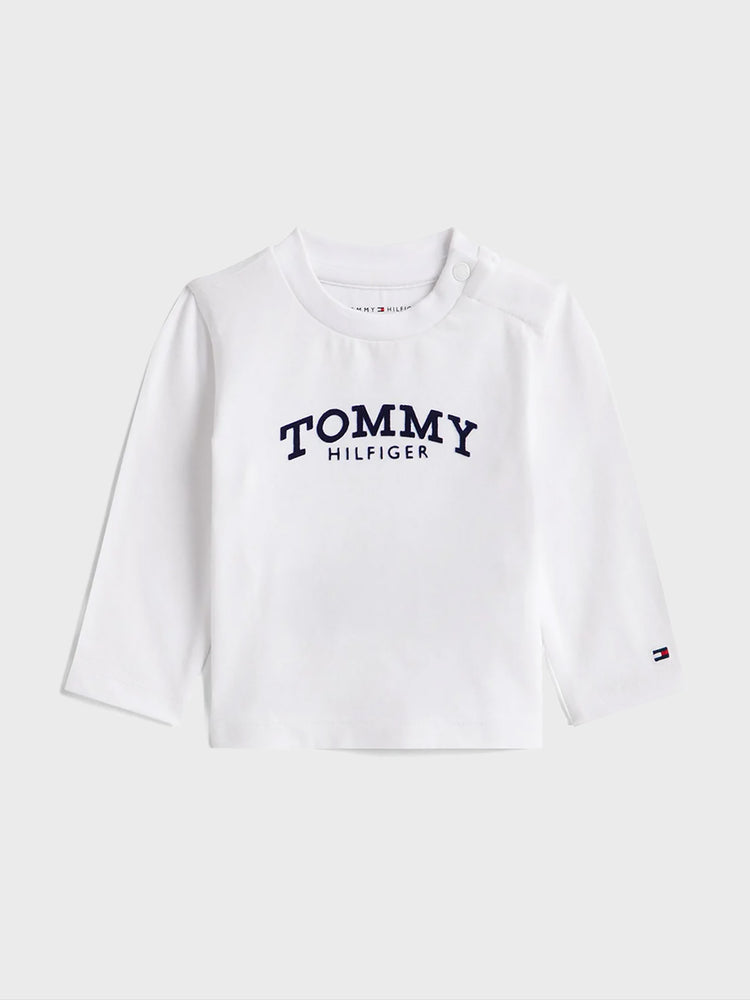 Βρεφική μπλούζα μακό MONOTYPE LOGO TEE L/S KN0KN02147YBR | KN0KN02147YBR