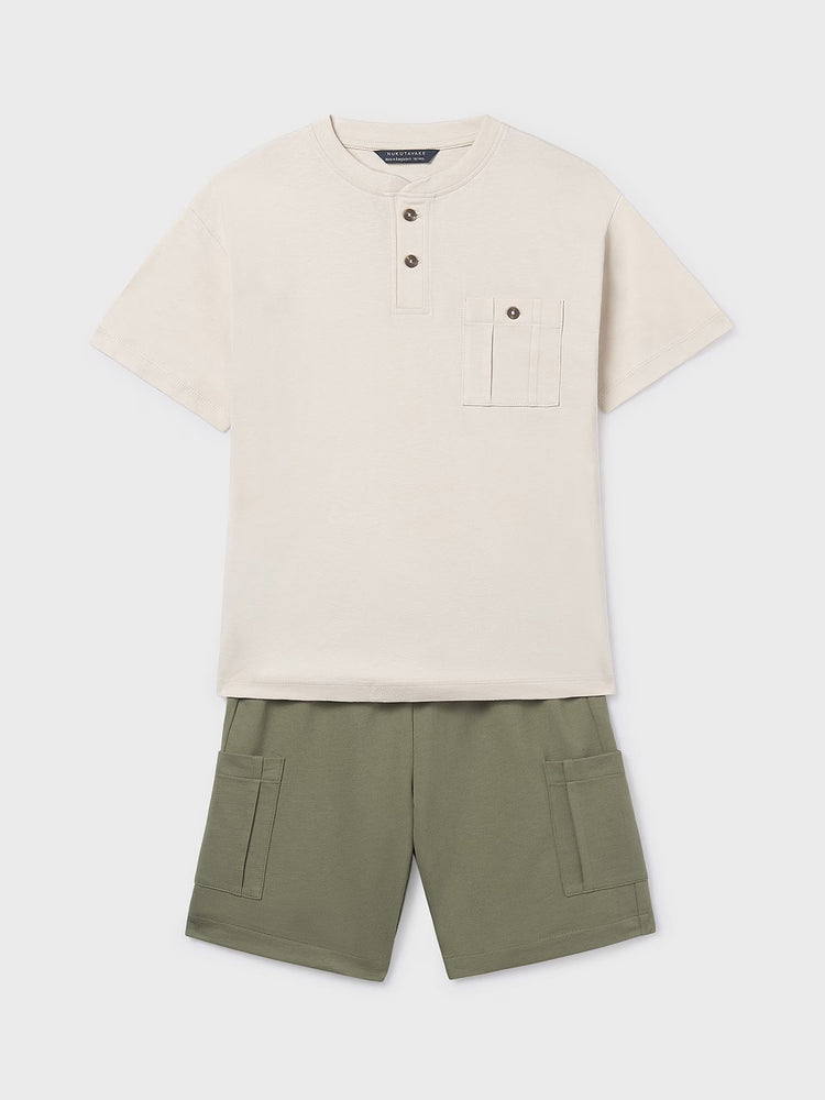 Εφηβικό σύνολο με βερμούδα | 26-06686-034