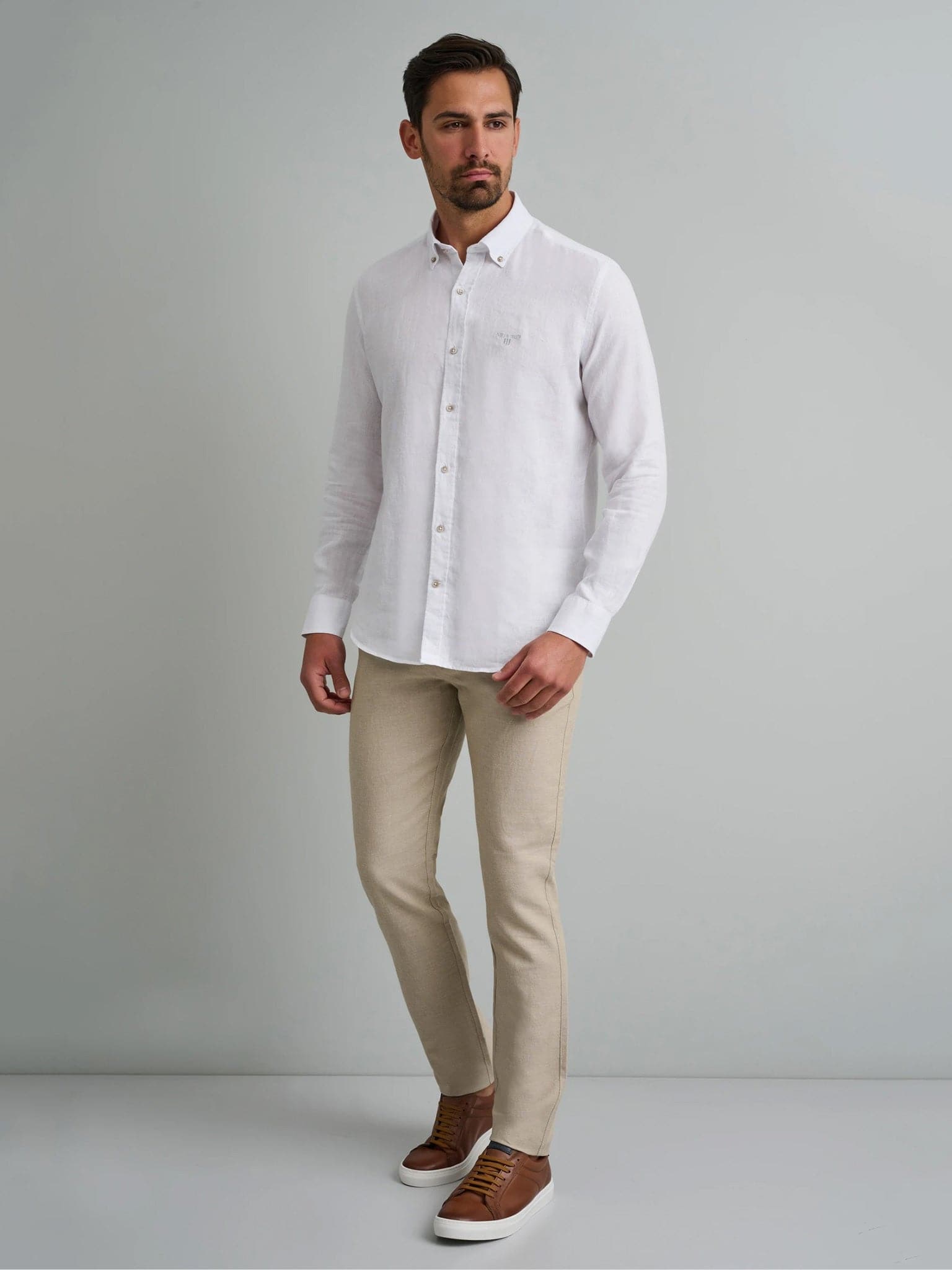 Ανδρικό πουκάμισο λινό 24NG.AG09/1B | 24NG.AG09/1B