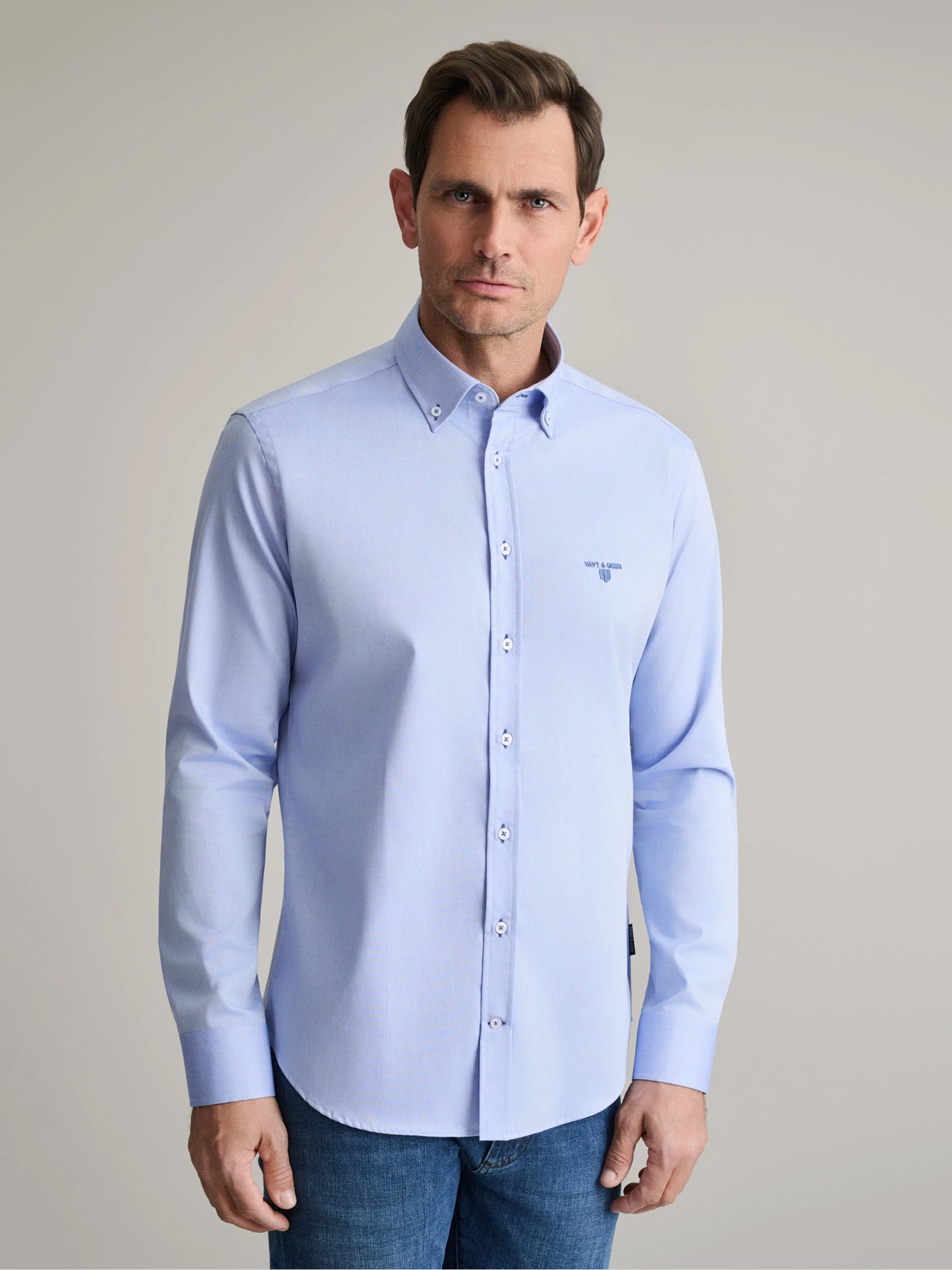 Ανδρικό πουκάμισο deep light blue | 24NG.BX220/1B.3
