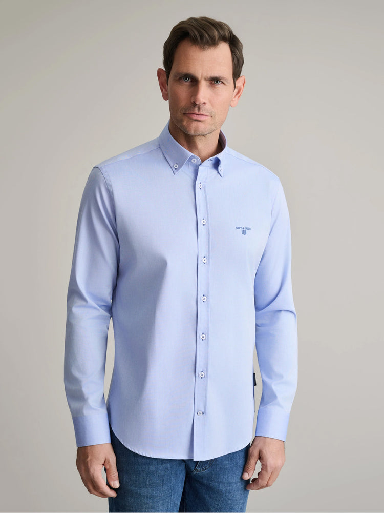 Ανδρικό πουκάμισο deep light blue | 24NG.BX220/1B.3