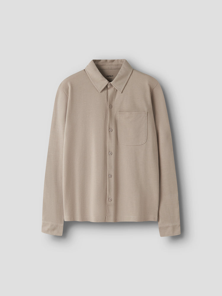 Εφηβικό πουκάμισο NKMRON LS JERSEY SHIRT 13249227 | 13249227