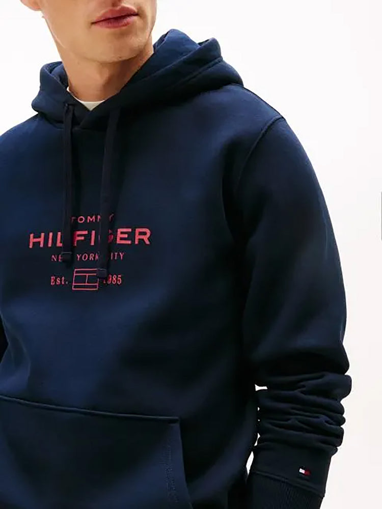 Ανδρική μπλούζα φούτερ OVAL GRAPHIC HOODIE MW0MW40864DW5 | MW0MW40864DW5