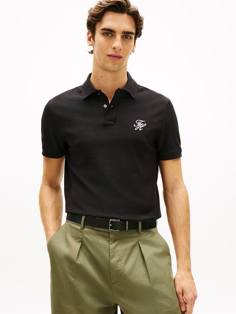 Ανδρικό polo TH SCRIPT REG POLO MW0MW43046BDS | MW0MW43046BDS