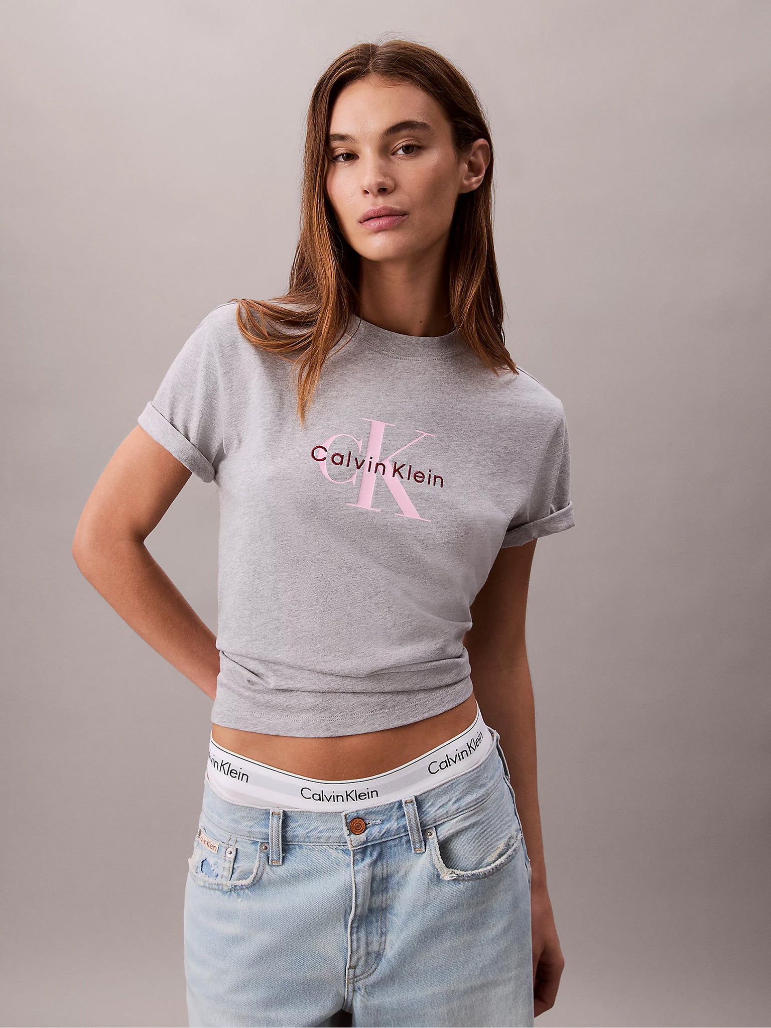 Γυναικείο t-shirt με λογότυπο HR SS CLSSC MNLG CNC LV047B865GP79 | LV047B865GP79