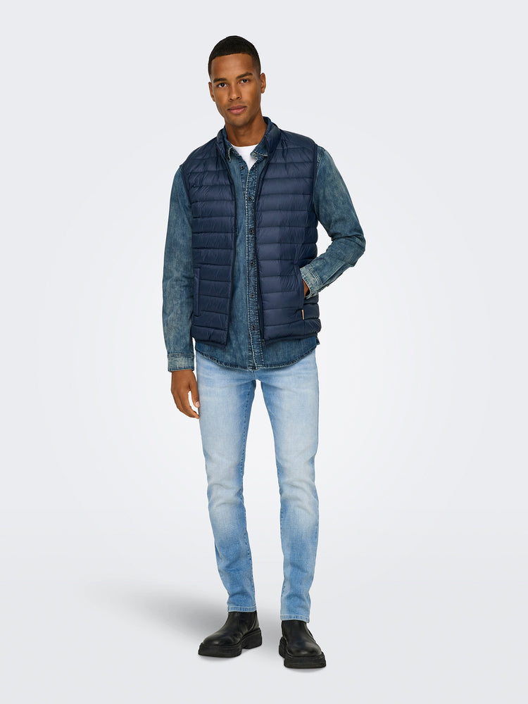 Ανδρικό γιλέκο ONSGAVIN LIFE LIGHT QUILTED ZIP VEST OTW 22035563 | 22035563