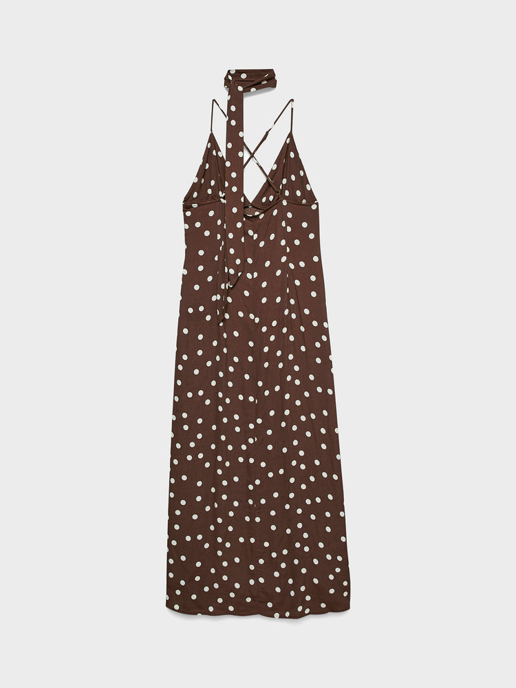 Γυναικείο φόρεμα με κορδέλα VMELISA LONG SINGLET SCARF DRESS 10350647 | 10350647