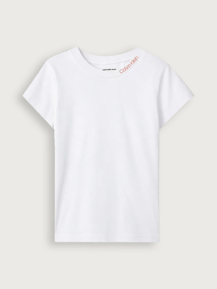 Παιδική μπλούζα μακό NECKLINE EMBRO SLIM SS T-SHIRT LVCKFJA17GYAF | LVCKFJA17GYAF