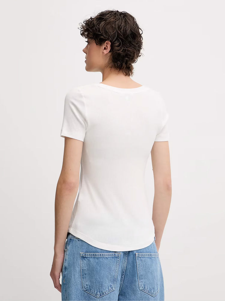 Γυναικείο t-shirt ριπ TJW REG SOFT RIB ESSENTIAL SS DW0DW20916YBL | DW0DW20916YBL
