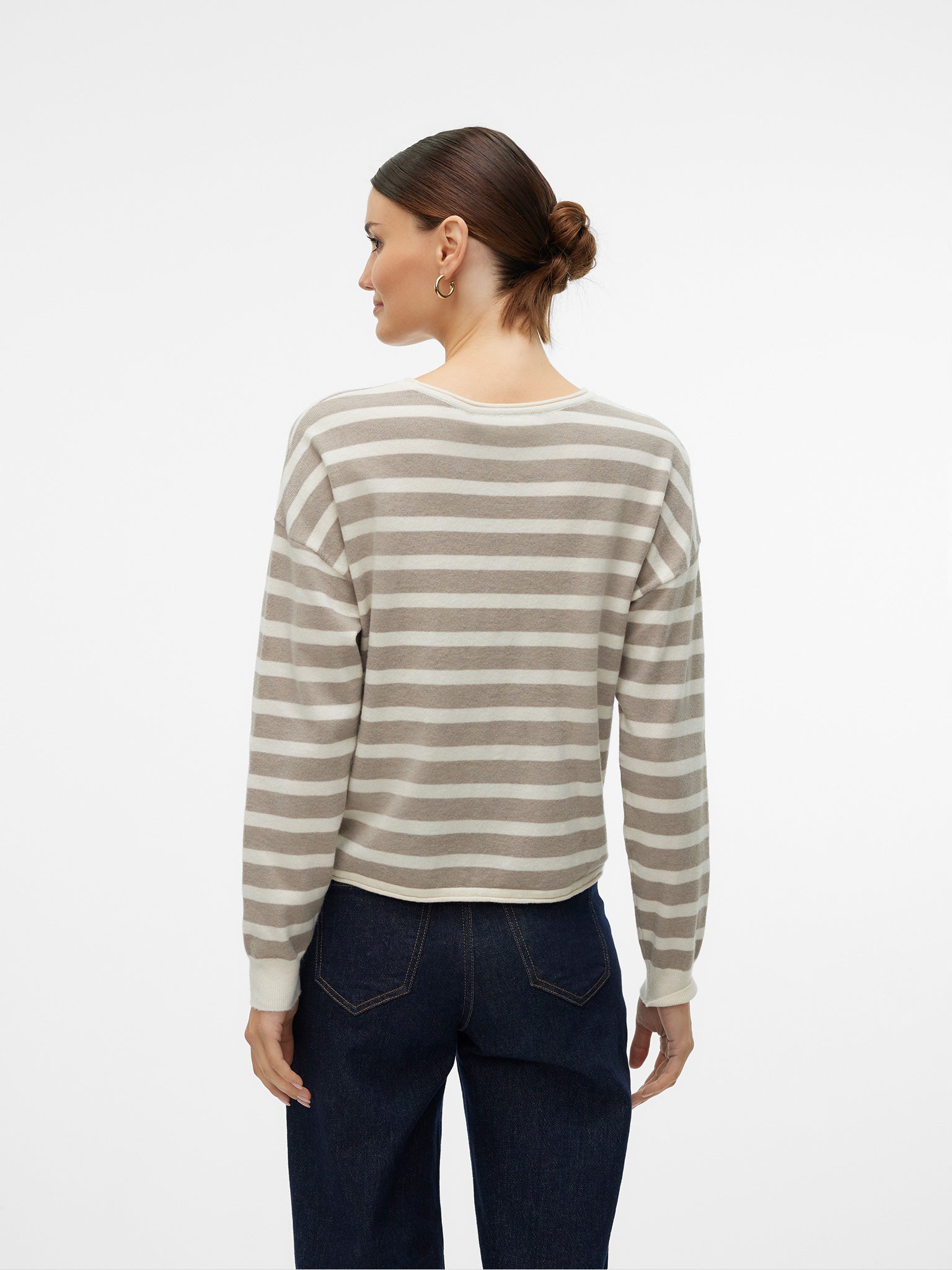 Γυναικεία μπλούζα ριγέ VMFANTASTIC LS O-NECK PULLOVER GA 10320634 | 10320634