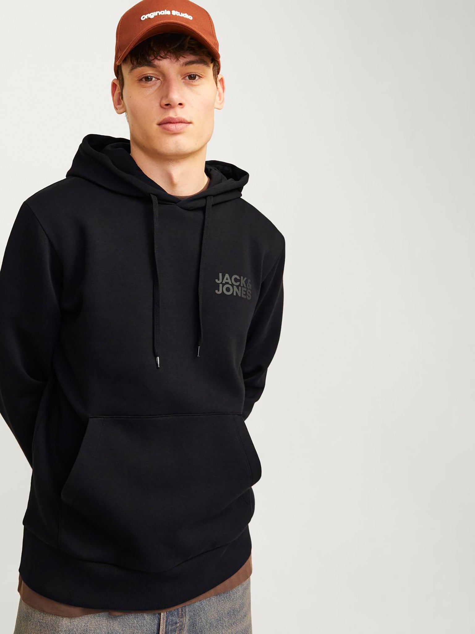 Ανδρικό φούτερ JJECORP LOGO SWEAT HOOD NOOS 12152840 | 12152840