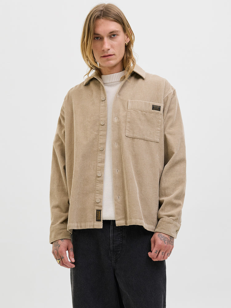 Ανδρικό πουκάμισο overshirt JJCORDUROY OVERSHIRT L/S 12278992 | 12278992