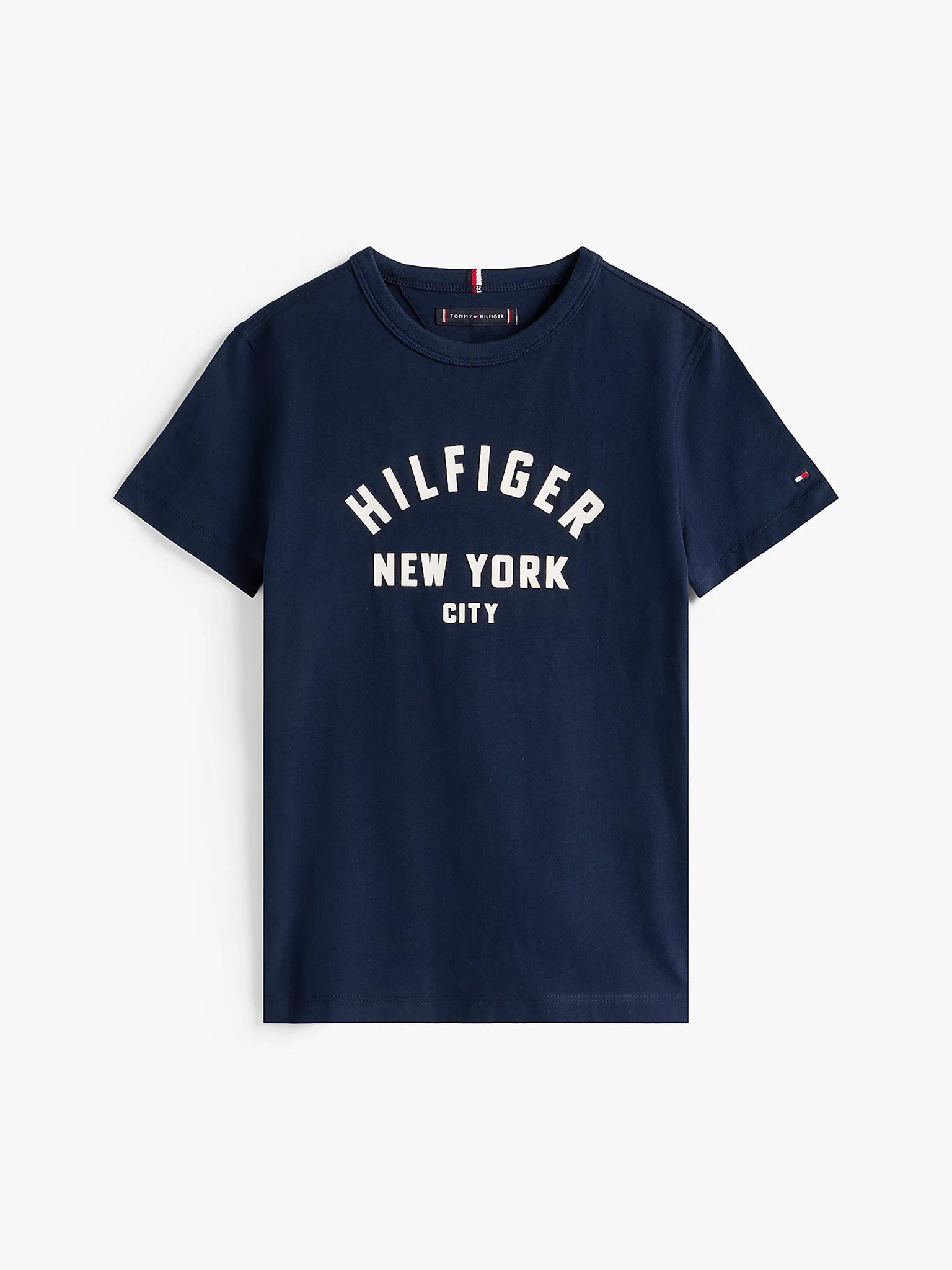 Παιδική μπλούζα μακό CURVED HILFIGER GRAPHIC TEE SS KB0KB09800C1G | KB0KB09800C1G