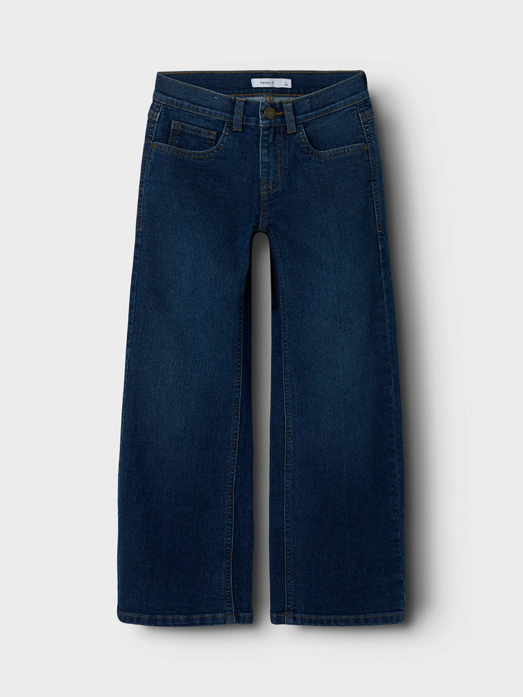 Εφηβικό παντελόνι τζιν dark blue NKFROSE WIDE JEANS 8808-DT TB 13244340 | 13244340