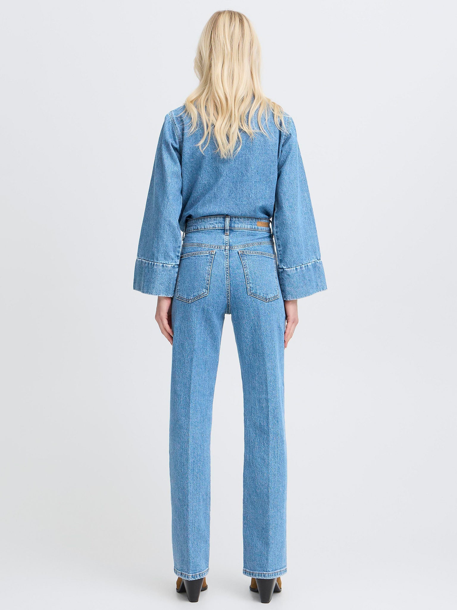 Γυναικείο παντελόνι τζιν mid blue | 20818561