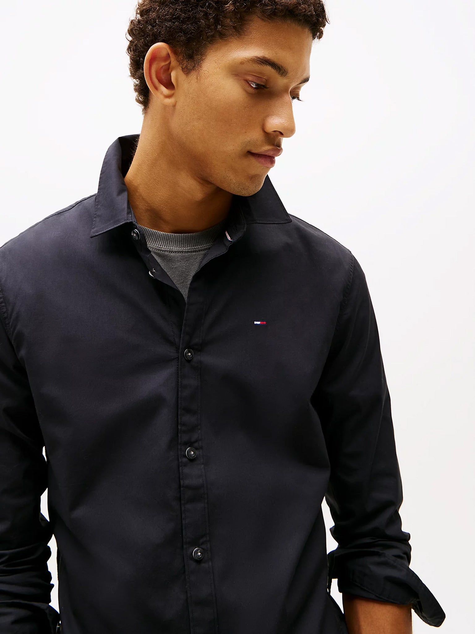 Ανδρικό πουκάμισο  TJM ORIGINAL STRETCH SHIRT DM0DM04405078 | DM0DM04405078