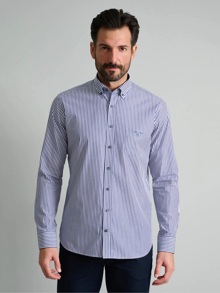 Ανδρικό πουκάμισο ριγέ 24NG.BX177/1B.1 | 24NG.BX177/1B.1