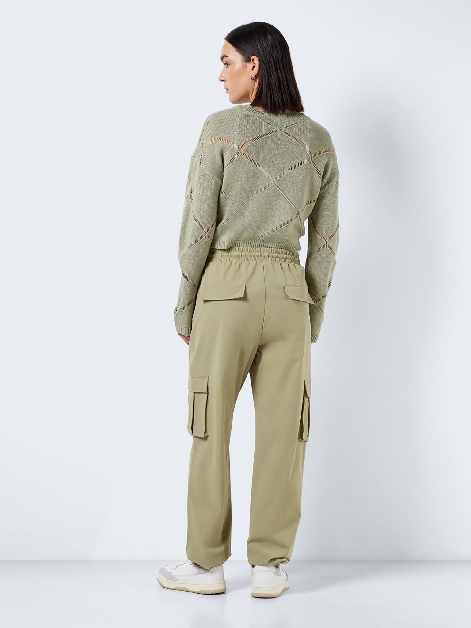 Γυναικείο παντελόνι cargo NMKIRBY HW CARGO PANTS WVN NOOS 27026174 | 27026174