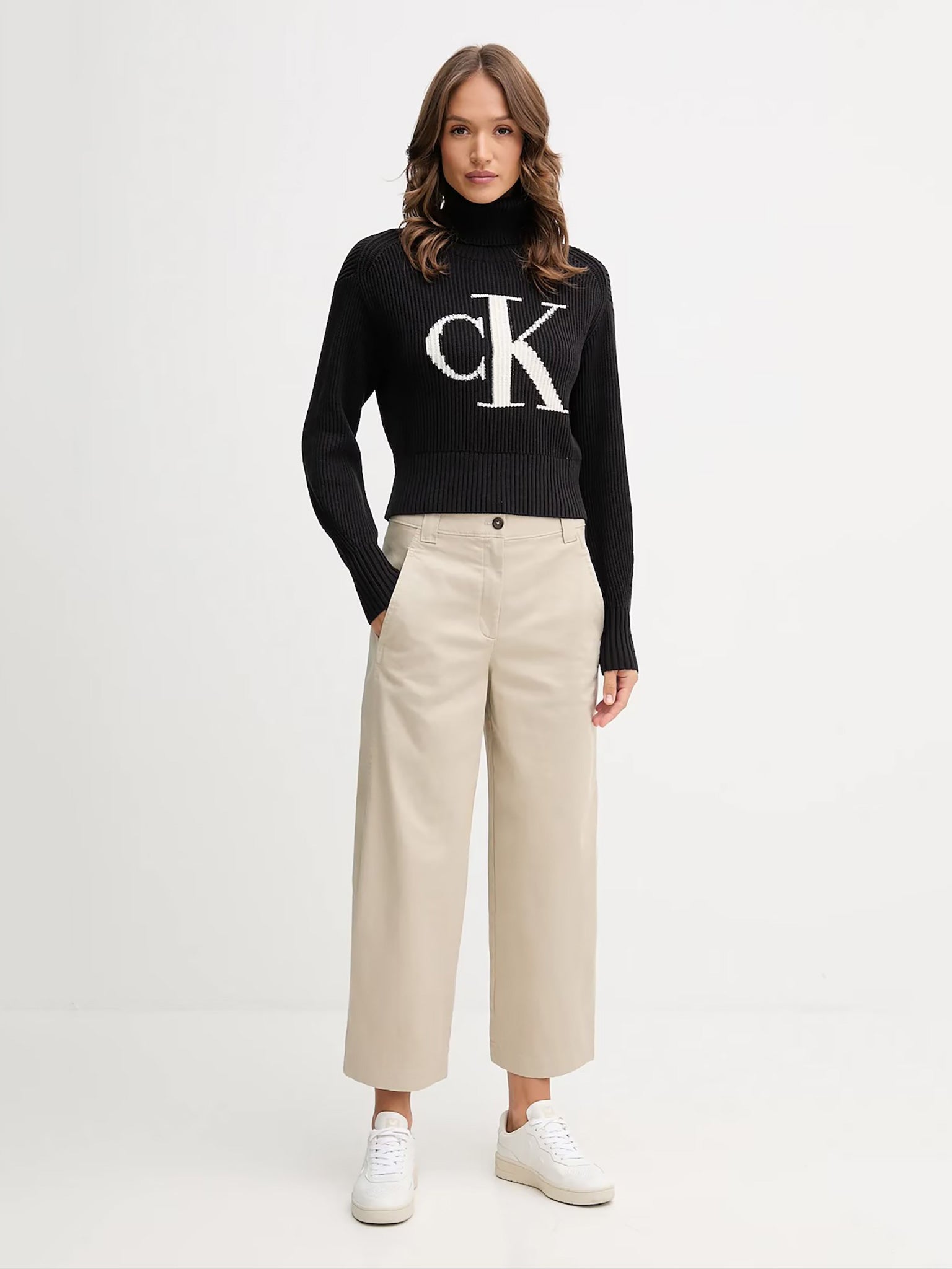 Γυναικεία μπλούζα πλεκτή BLOWN UP CK LOOSE SWEATER CONTRA LV047D349GUB1 | LV047D349GUB1