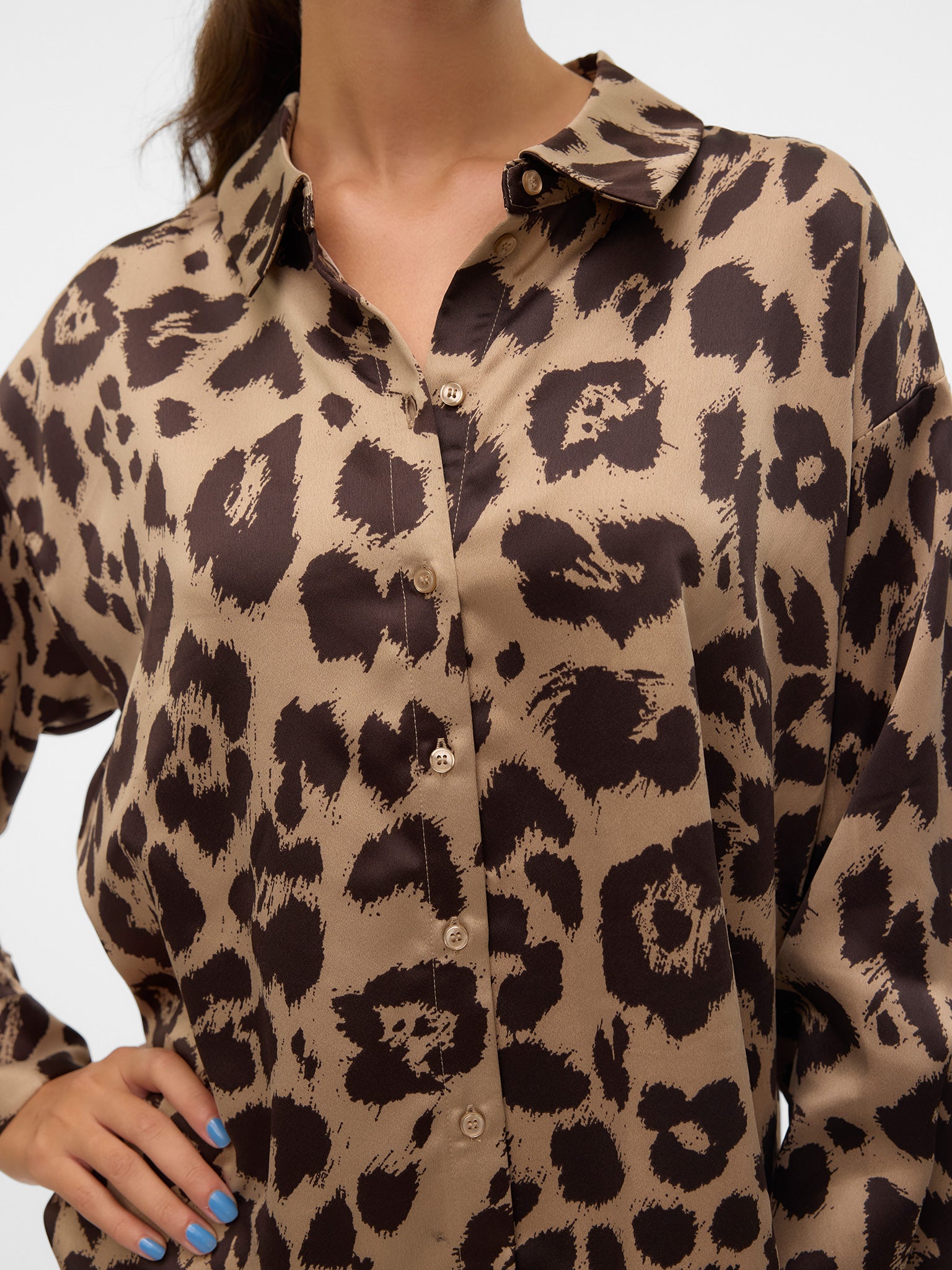 Γυναικείο πουκάμισο animal VMMERLE LS LOOSE SHIRT WVN 10316597 | 10316597